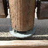 Portillon pour barrière piscine bois Natural couleur gris vieux bois