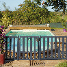 Barriere piscine bois Natural couleur gris anthracite