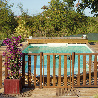 Portillon piscine bois Natural couleur bois naturel - Longueur 95 cm