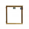Portillon bois pour barrière piscine bois - En plexiglas