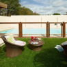 Portillon bois pour barrière piscine bois - En plexiglas