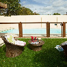 Barrière piscine bois et plexiglas transparent Visual