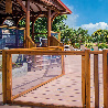 Barrière piscine bois et plexiglas transparent Visual