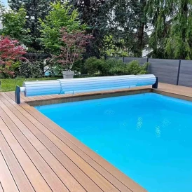 Volet hors sol électrique SafePoolRoll - Sur Mesure