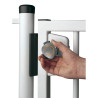 Portillon bois pour barrière piscine bois - à barreaux