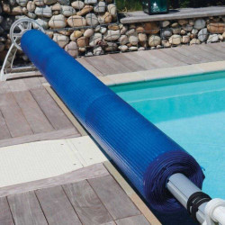 Bâche à bulles Eco+ 10 x 5 m - 400 microns - bordée 2 côtés- bleue