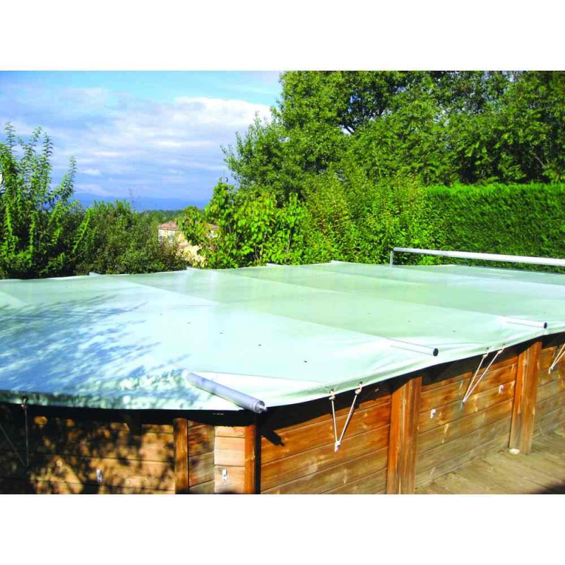 Bâche à barres piscine hors sol Coverwood - Sur mesure Bâche à barres piscine hors sol Coverwood - Sur mesure