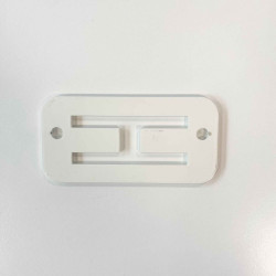 Platine pour sangle de sécurité blanche