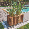 Jardiniere bois rectangulaire Gaia