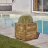 Jardiniere bois carrée Calypso