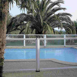 Barrière piscine en verre et aluminium Arcachon