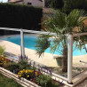 Barrière piscine en verre et aluminium Arcachon