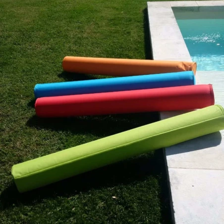 Coussin nomade Doodle bleu - 140 x 17 cm