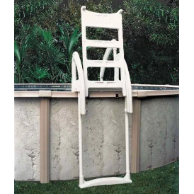 Double échelle piscine hors sol H2O - spécial sécurité enfants