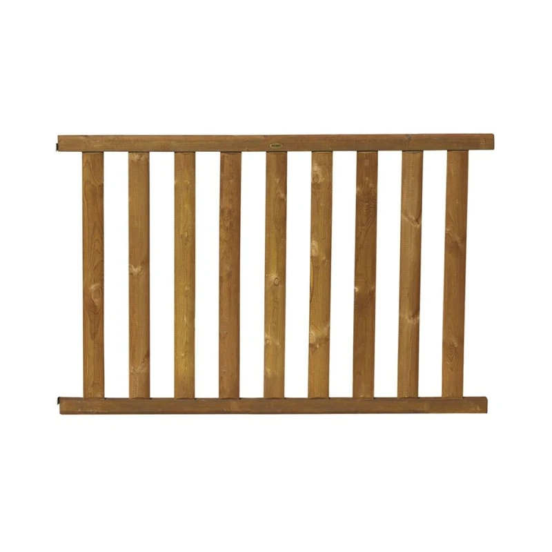 Barrière piscine bois à barreaux - Longueur 180 cm - Natural