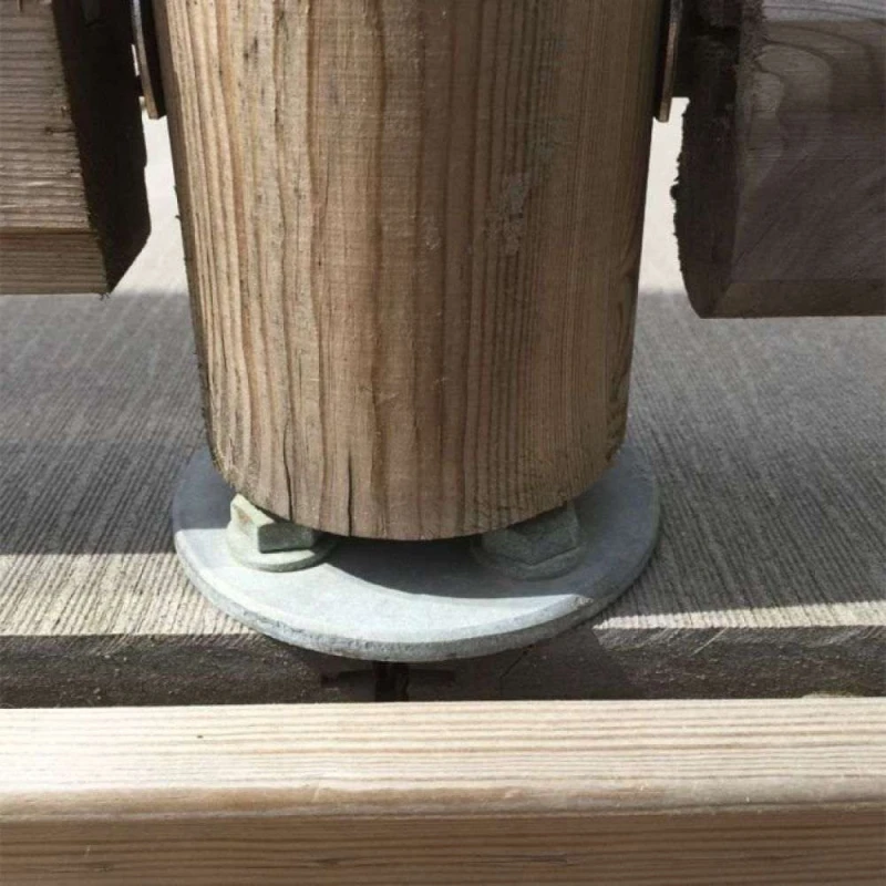 4 x Tirefond Galva pour pose sur terrasse bois