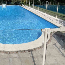 Poteau pour garde-corps en verre