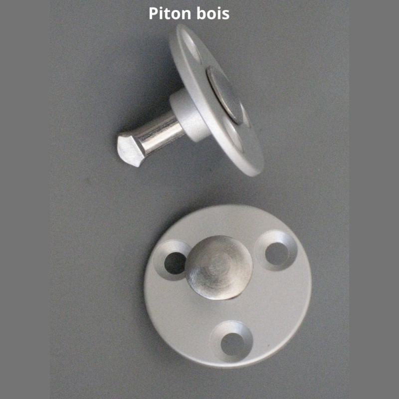 Piton escamotable plage bois pour bâches à barres (hors Secu+) ou hivernage