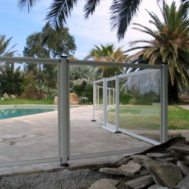Barrière piscine en verre et aluminium Arcachon