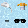 Pack Aqualarm + Tee-shirt anti-noyade + Lunettes de soleil