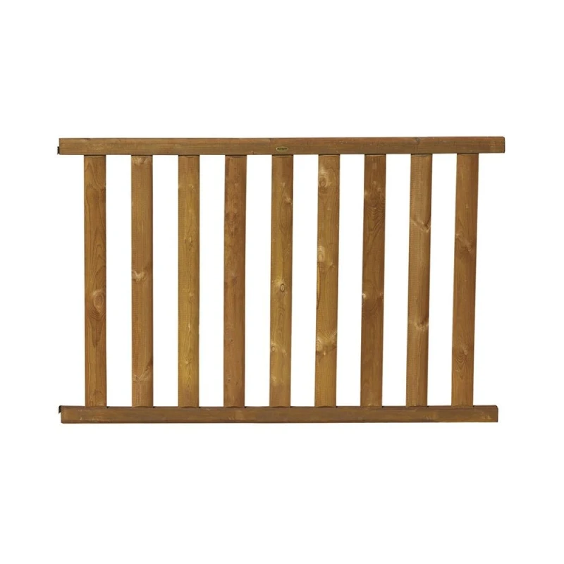 Barrière piscine bois à barreaux - Longueur 180 cm - Natural