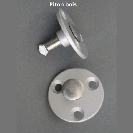 Piton escamotable plage bois pour bâches à barres (hors Secu+) ou hivernage