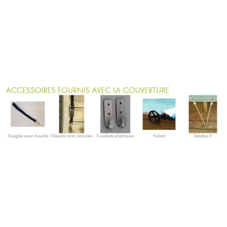 Bâche à barres piscine hors sol Coverwood - Sur mesure