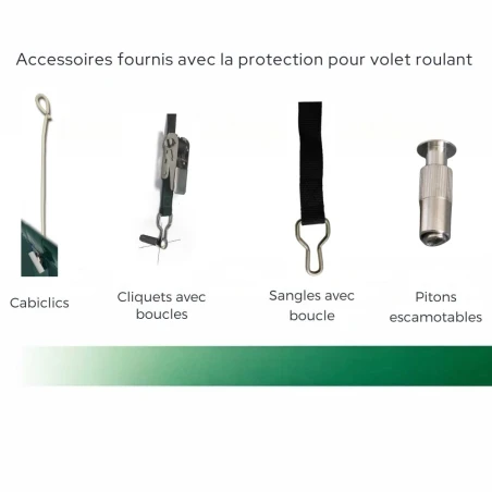 Filet de protection pour volet roulant piscine