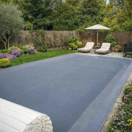 Filet de protection pour volet roulant piscine