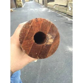 Poteau barrière piscine bois Natural