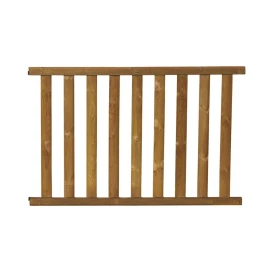 Barrière piscine bois à barreaux - Longueur 180 cm - Natural