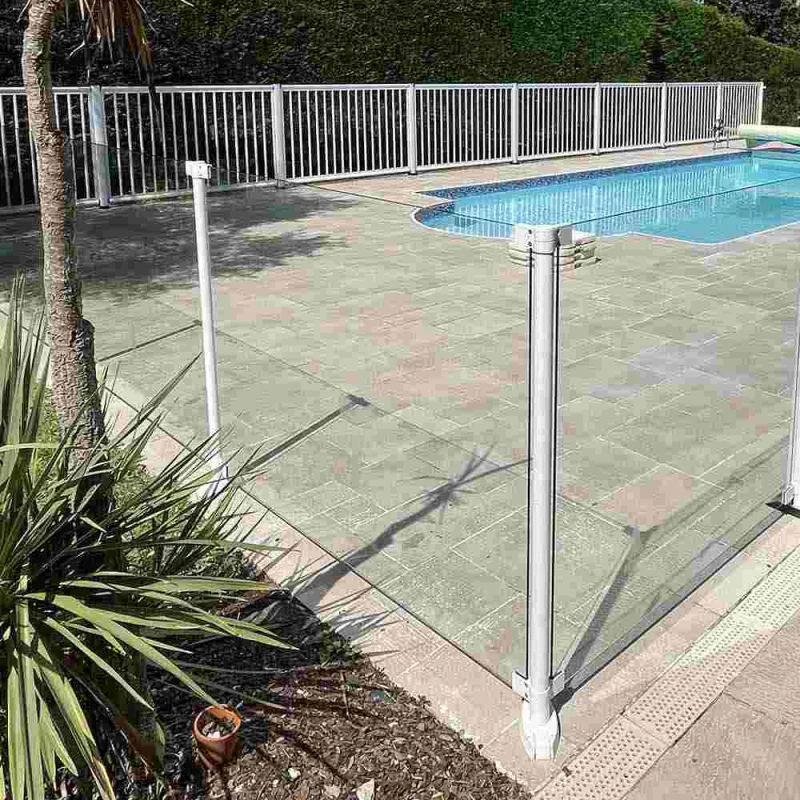 Poteau pour garde-corps en verre