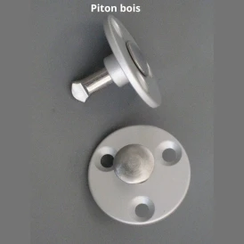 Piton escamotable plage bois pour bâches à barres (hors Secu+) ou hivernage