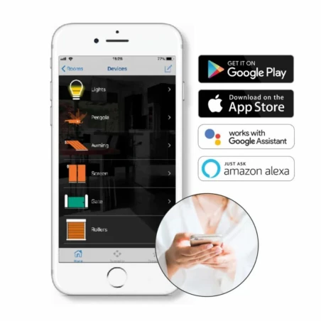 Boîtier Bluetooth pour télécommander un volet piscine électrique