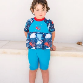 Maillot de bain flottant enfant manches longues
