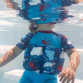 Maillot de bain flottant enfant manches longues