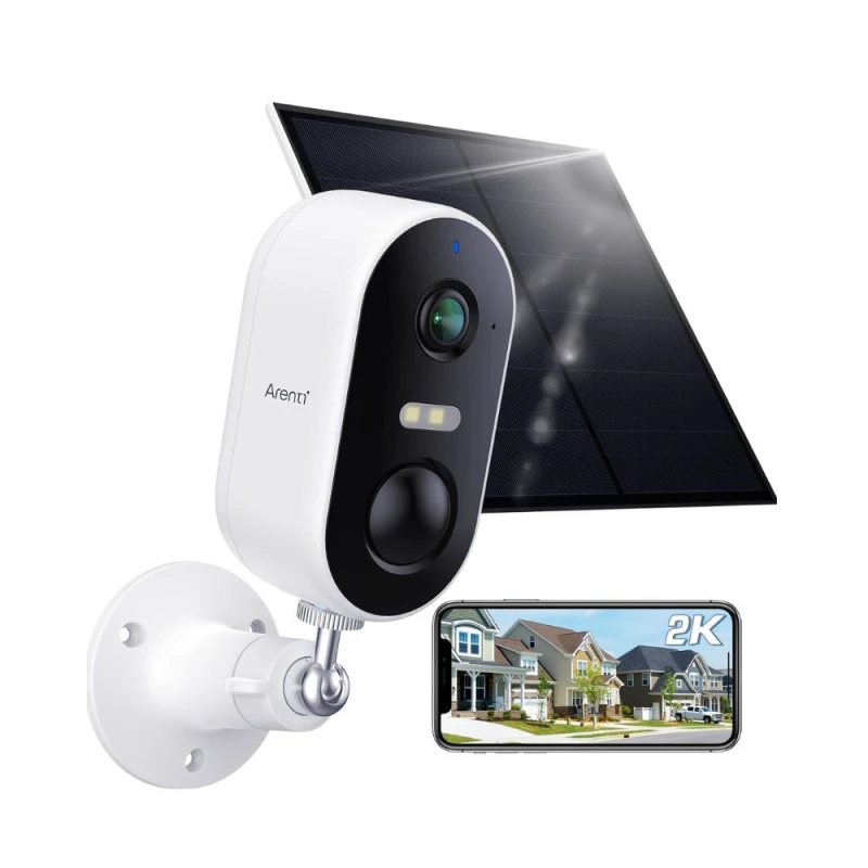 Caméra de surveillance extérieure solaire WiFi