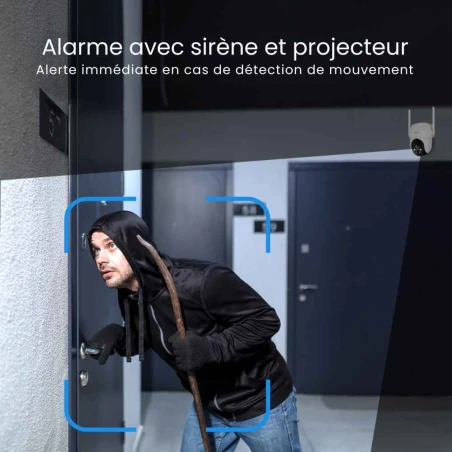 Caméra de surveillance extérieure solaire 4G sans wifi