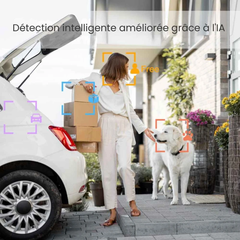 Caméra de surveillance extérieure solaire 4G sans wifi