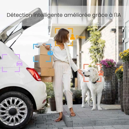 Caméra de surveillance extérieure solaire 4G sans wifi