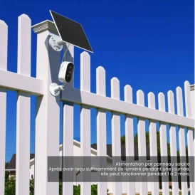Caméra de surveillance extérieure solaire WiFi