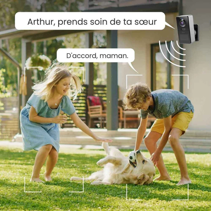 Caméra surveillance sur batterie autonome