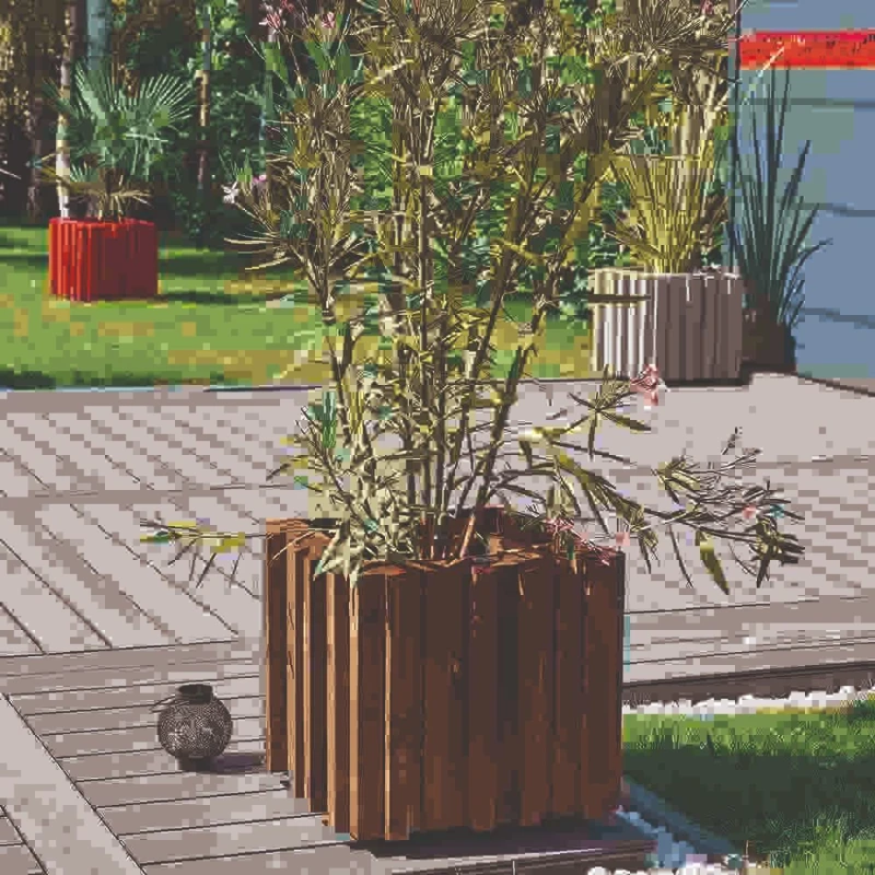 Jardiniere bois carrée Gaïa