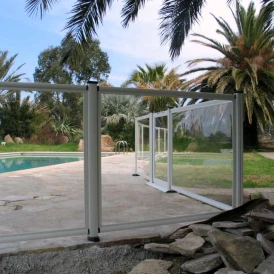 Barrière piscine en verre et aluminium Arcachon