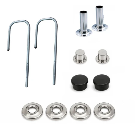 Kit complet mains courantes pour escalier piscine inox