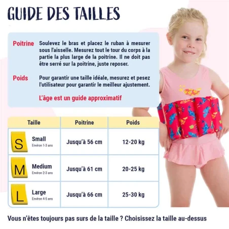 Maillot de bain flottant fille Konfidence