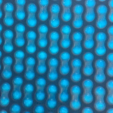 Bâche à bulles 12 X 6 m Sunibul - Bleu nuit - 500 microns - Bordée 4 côtés