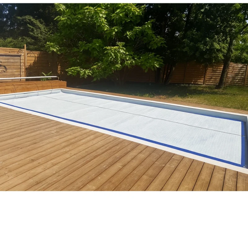 Bâche piscine anti-uv 8 x 4 m - Blanche - Duobull
