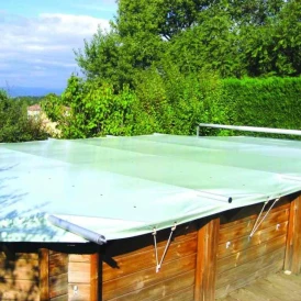 Bâche à barres piscine hors sol Coverwood - Sur mesure