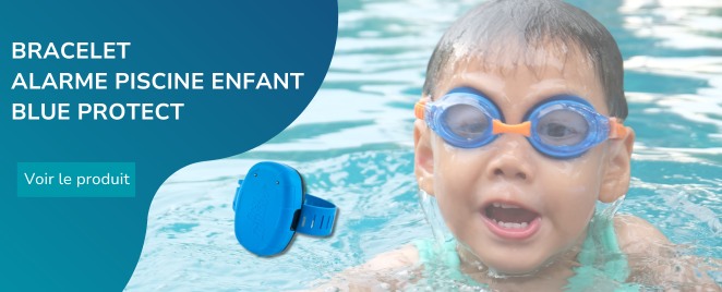Bracelet Alarme piscine enfant Blue protect